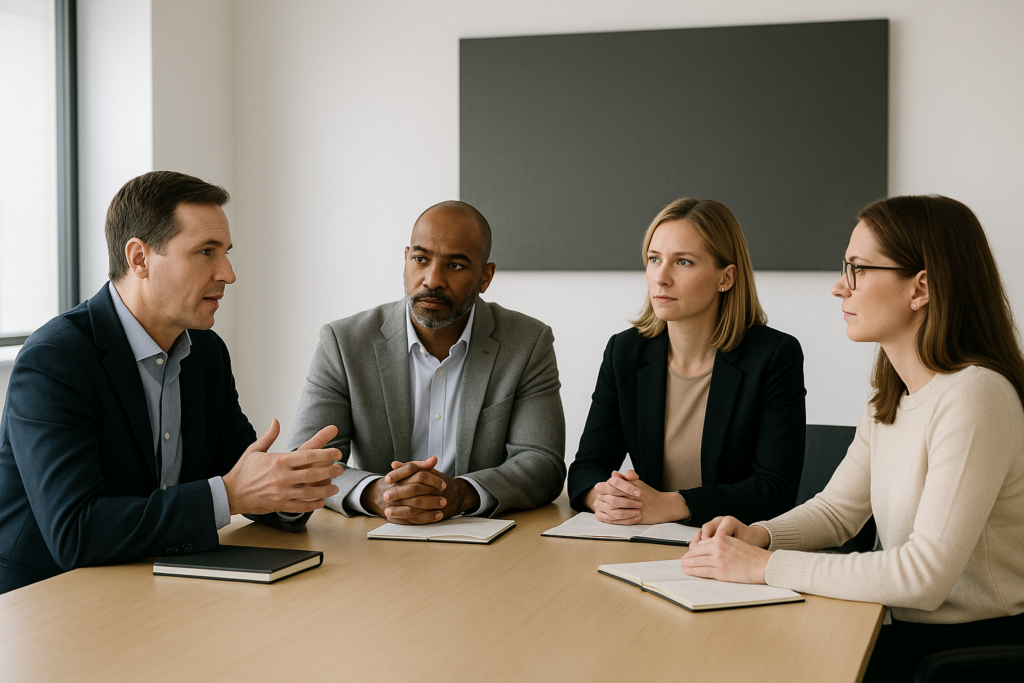 Executive team creating organisational rhythm through aligned decision making.